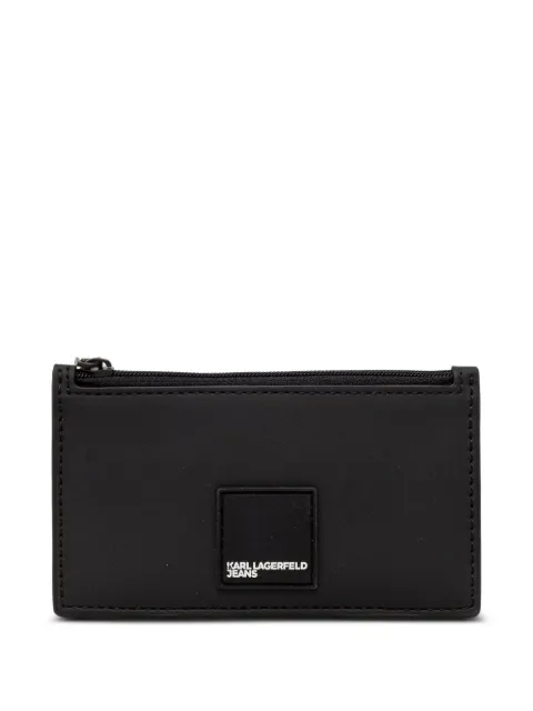 Karl Lagerfeld Jeans logo-patch card holder