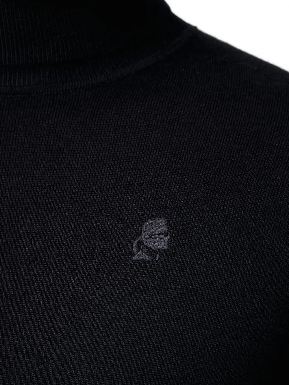 Karl Lagerfeld Coltrui met geborduurd logo Zwart