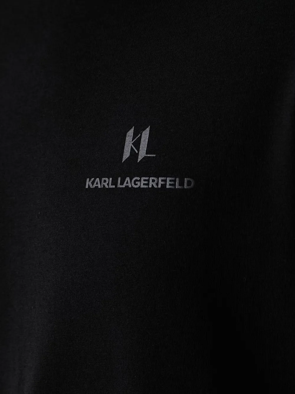 Karl Lagerfeld T-shirt met logoprint Zwart