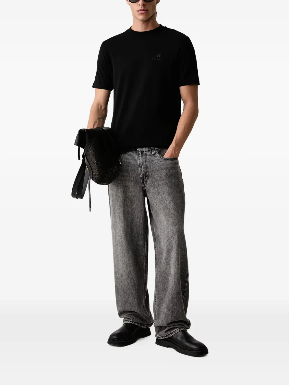 Karl Lagerfeld T-shirt met logoprint Zwart