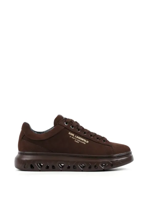 Karl Lagerfeld tenis con logo estampado y suela gruesa