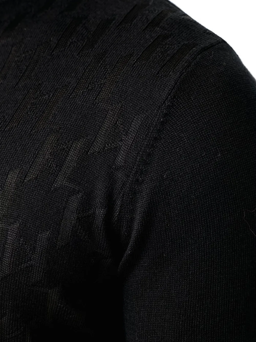Karl Lagerfeld Coltrui met monogram-jacquard Zwart