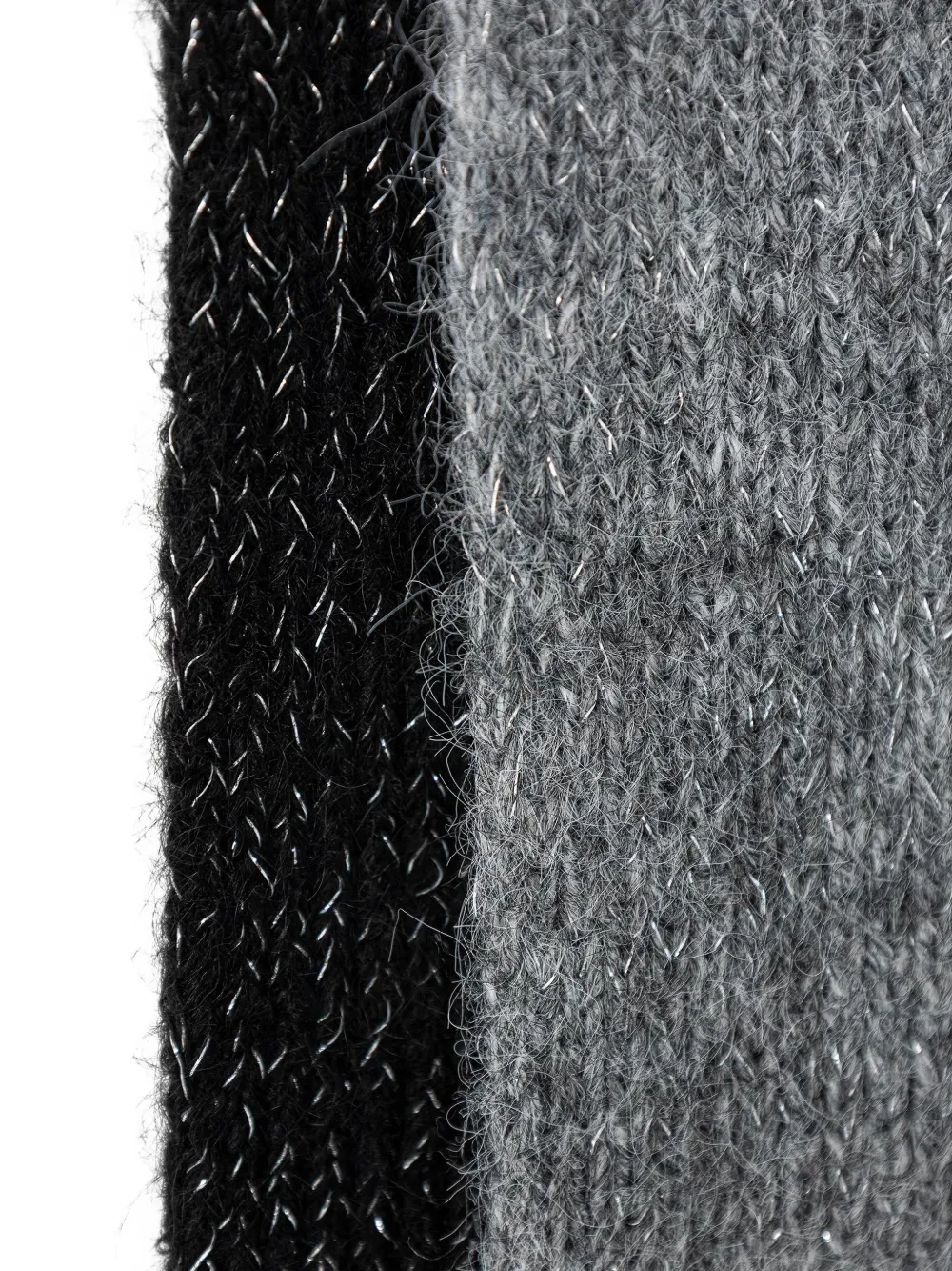 Karl Lagerfeld Sjaal met metallic draad en geometrisch patroon Zwart