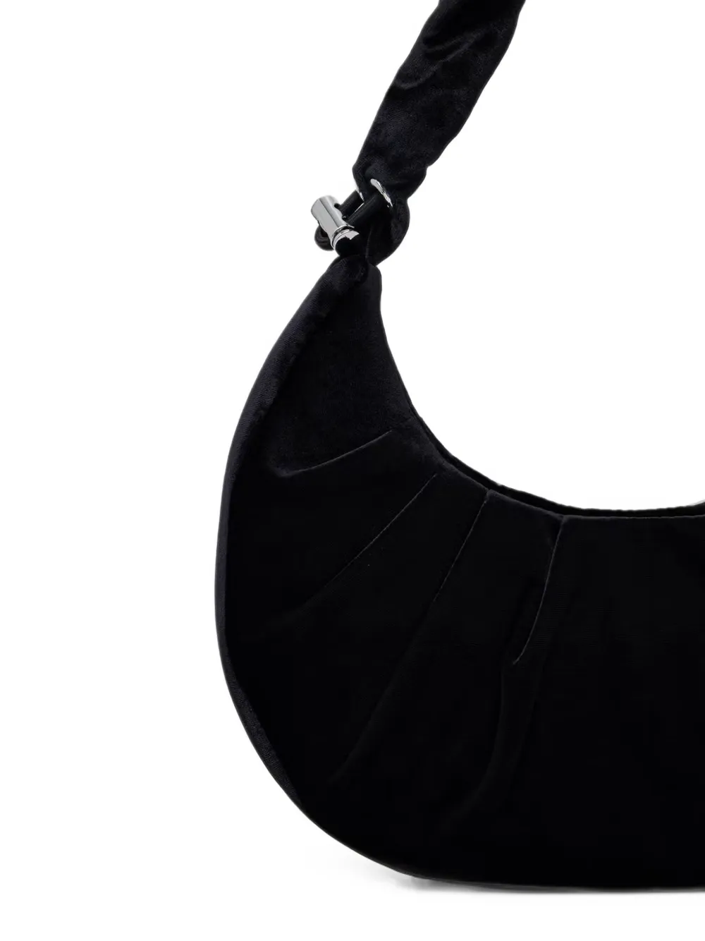 Karl Lagerfeld Jeans pleated ruched tote bag Zwart