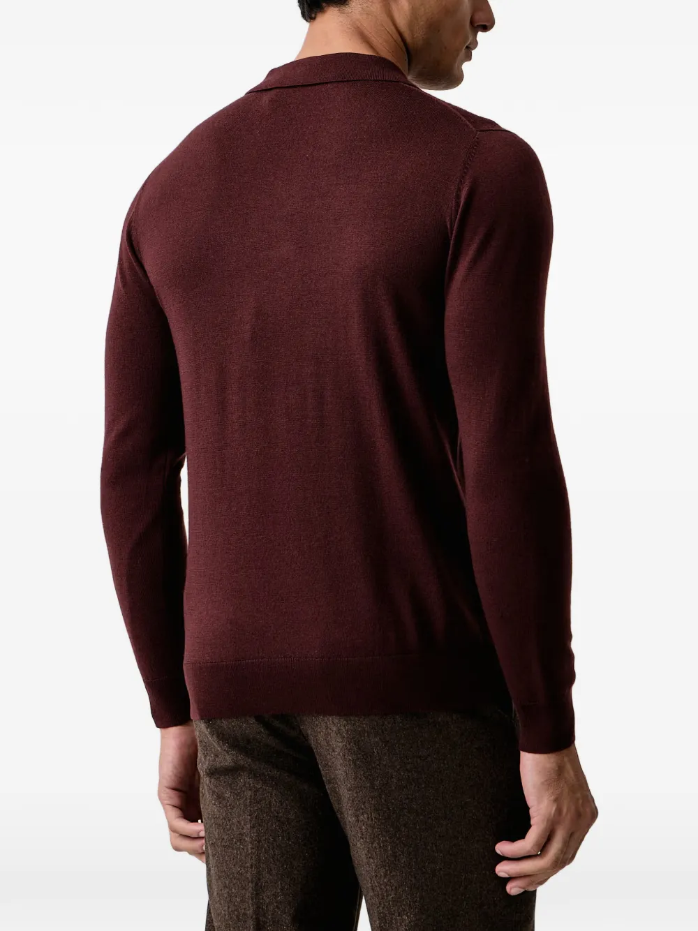 Karl Lagerfeld Poloshirt met geborduurd logo Rood
