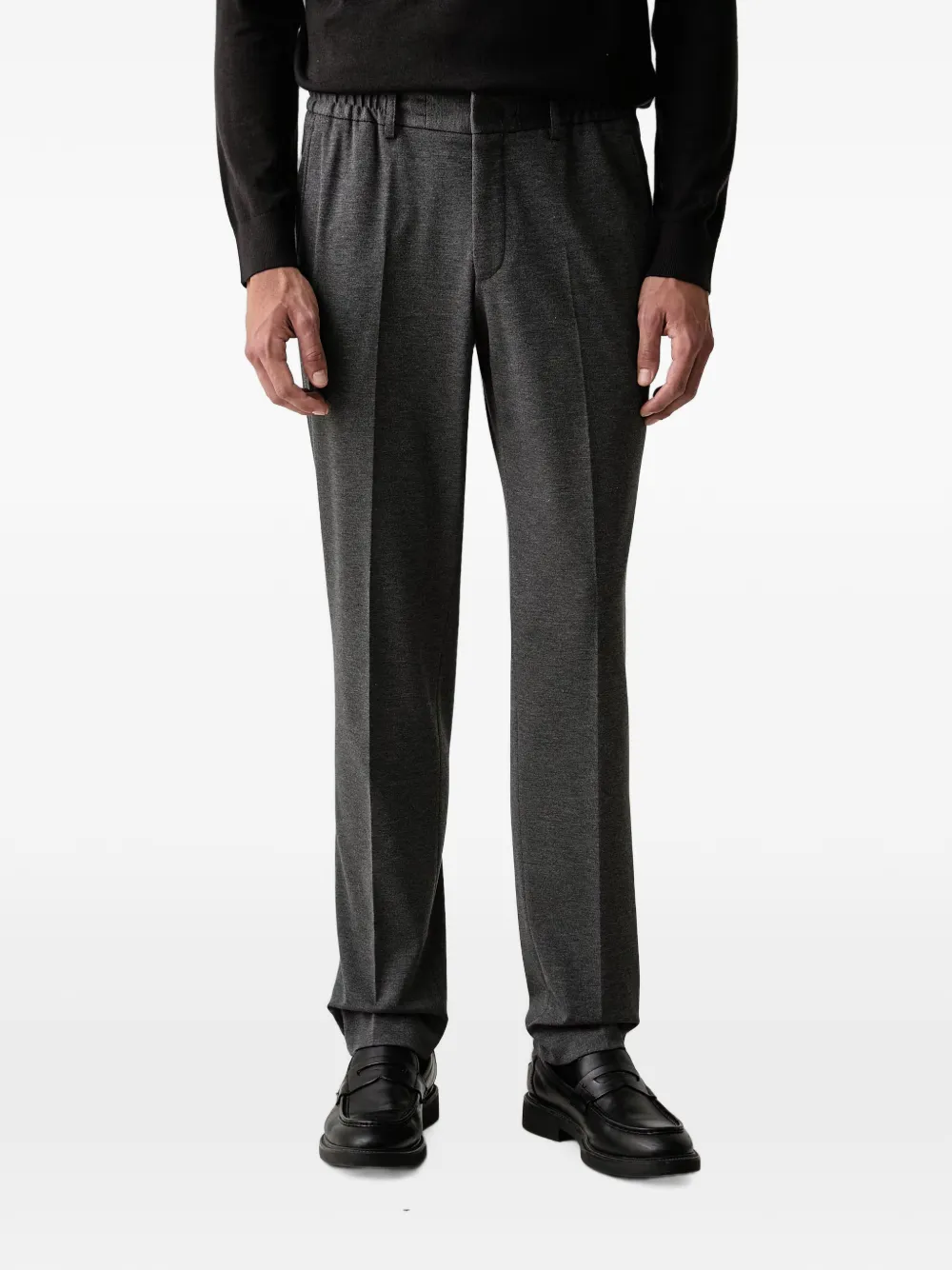 Karl Lagerfeld pantalon plissé à taille élastiquée - Gris Karl Lagerfeld pantalon plissé à taille élastiquée - Gris