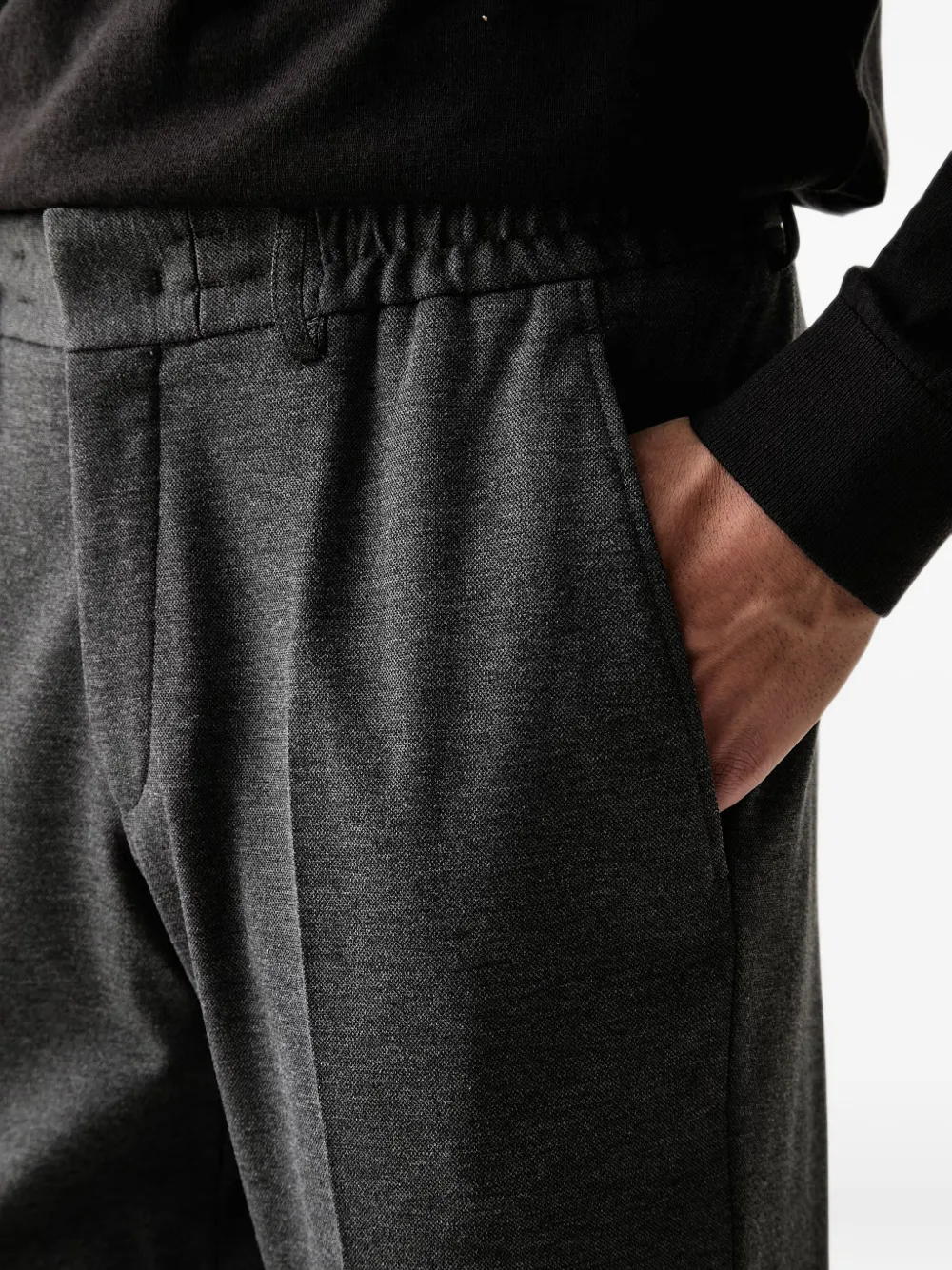 Karl Lagerfeld Pantalon met elastische taille Grijs
