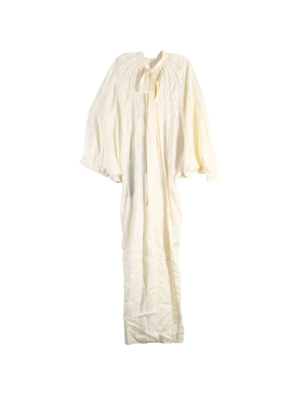 YANGKEHAN pleated silk maxi dress