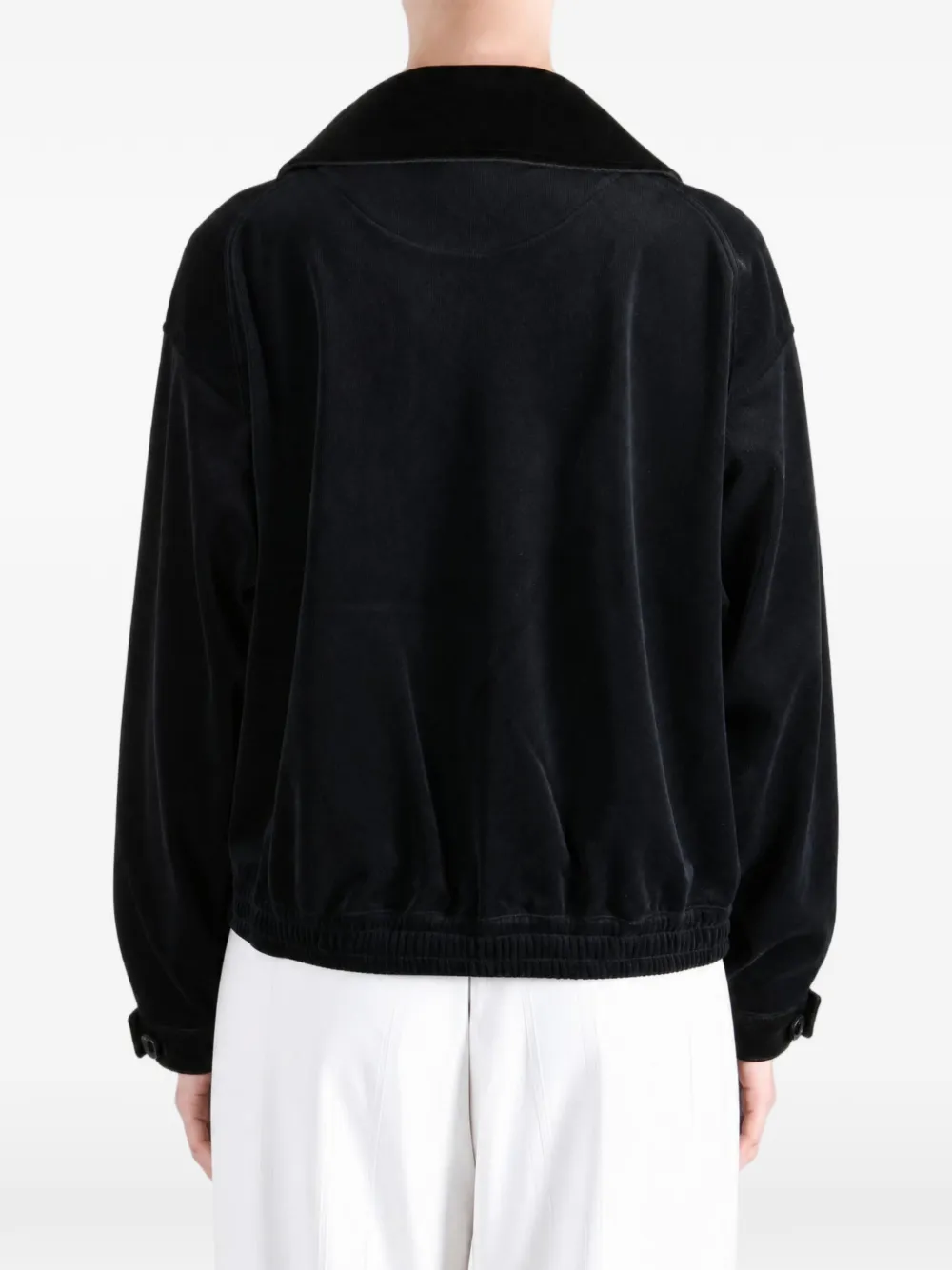 Y-3 velvet cargo jacket Zwart