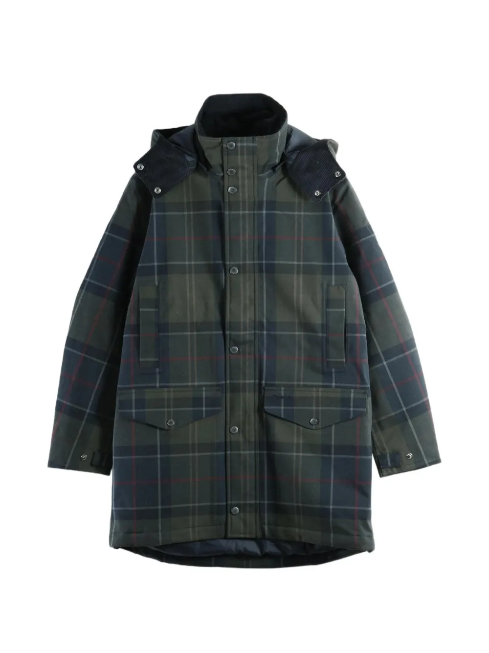Barbour Lonnen tartan hooded jacket