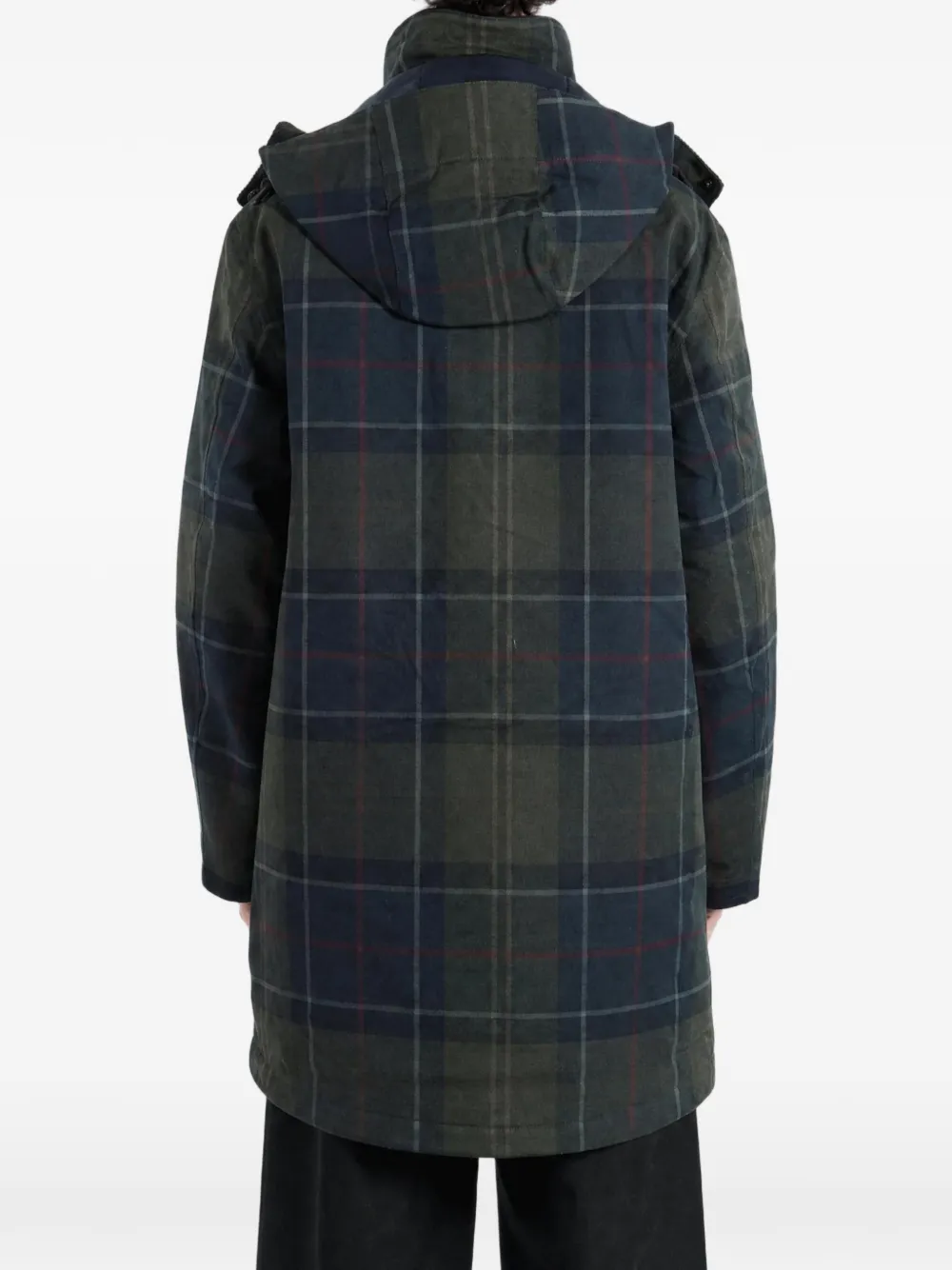 Barbour Lonnen jack met tartan-ruit en capuchon Groen
