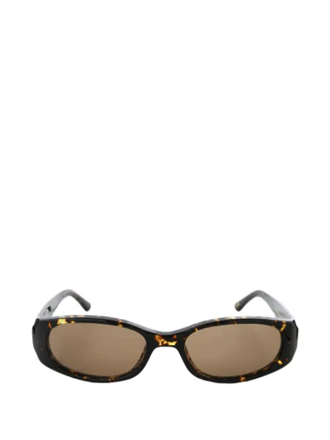 Chimi tortoiseshell-effect oval-frame sunglasses