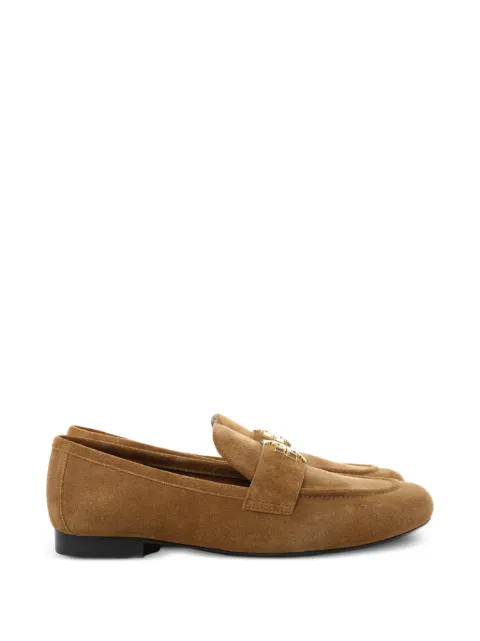 Tory Burch Loafer aus Wildleder mit Logo-Schild