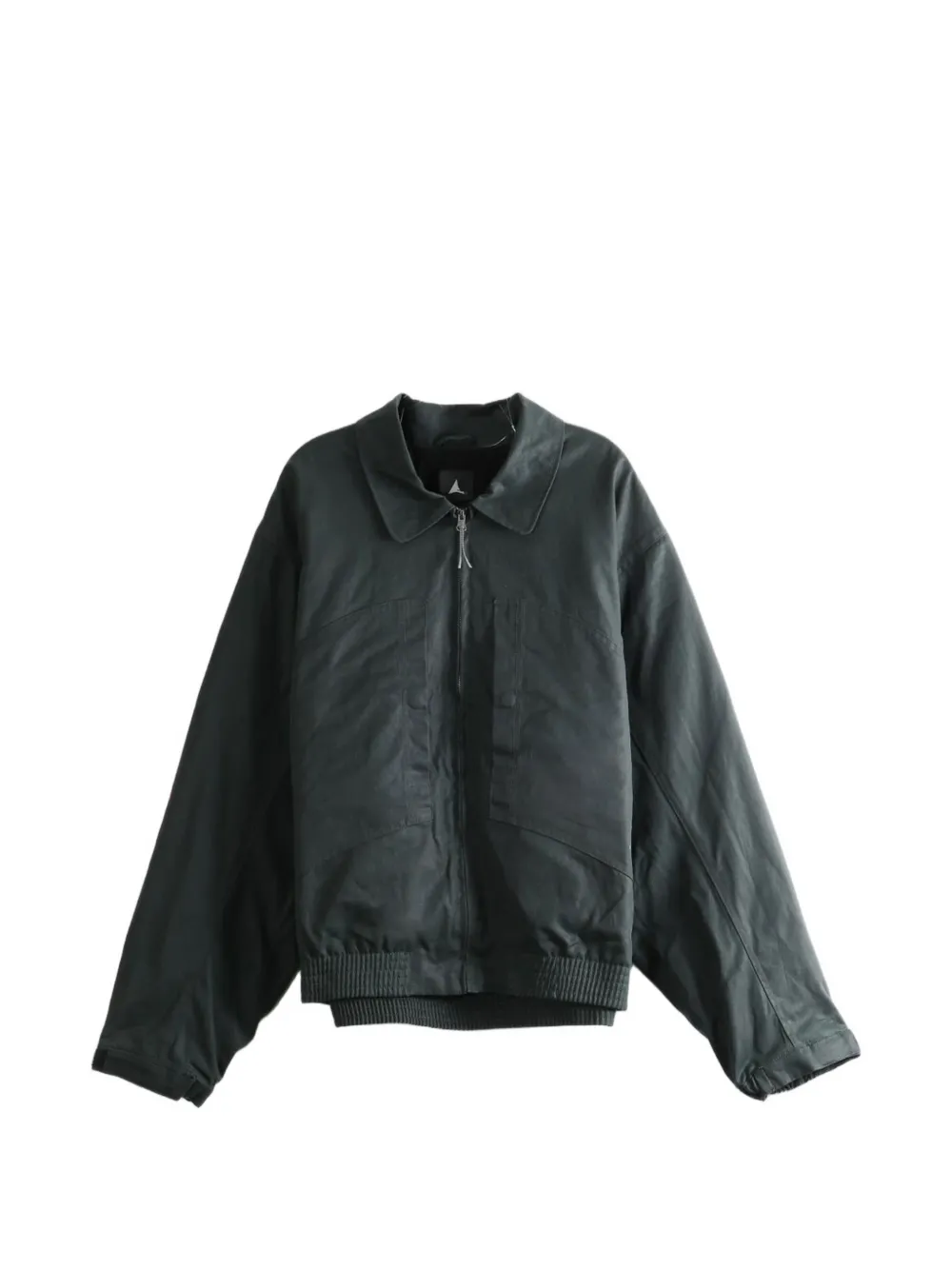 Roa Pilot Zip-up Panelled Jacket In Green