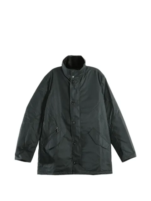 Barbour Powell waxed high-neck jacket