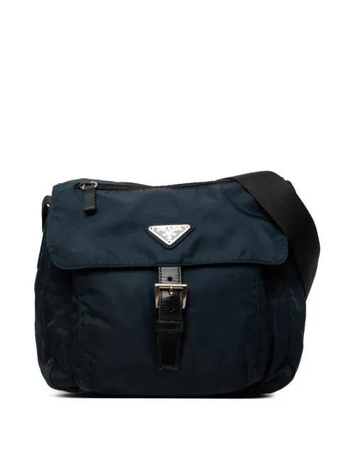 Prada Pre-Owned 2000-2013 Tessuto Zip Buckle Messenger Bag crossbody bag