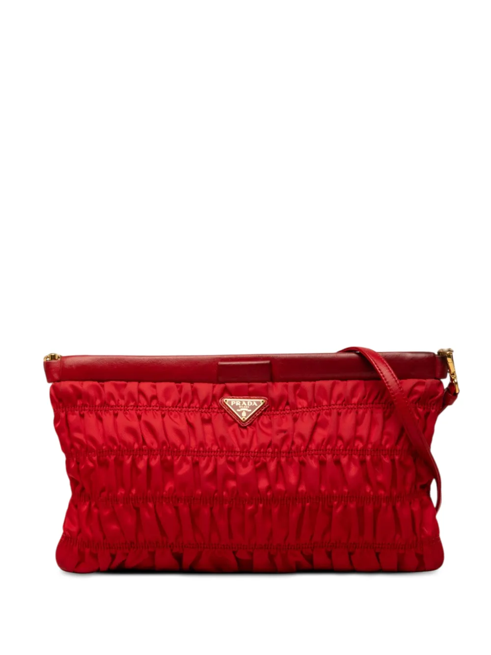 Prada Pre-Owned 2000-2013 Tessuto Gaufre crossbody bag - Rosso