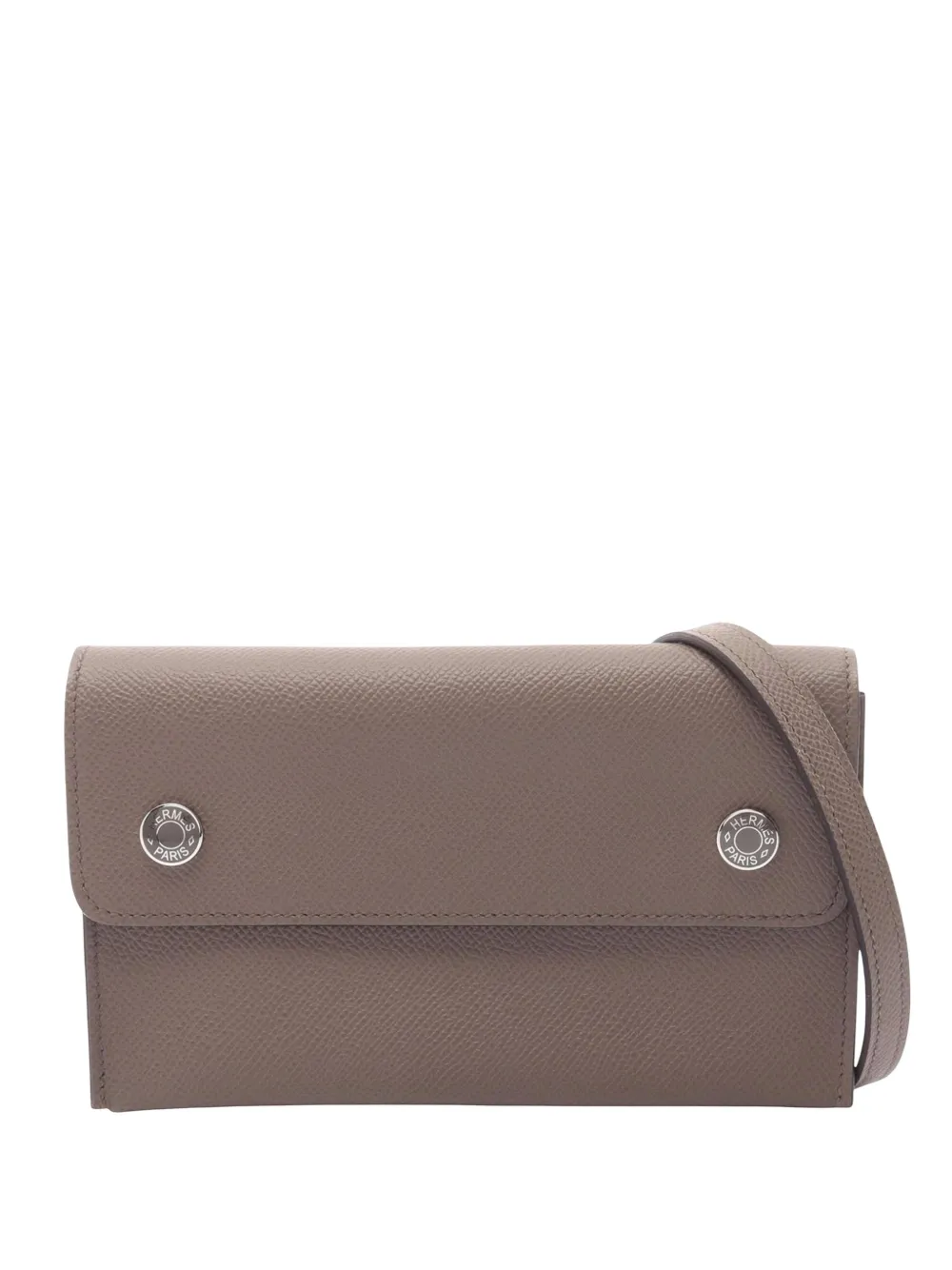Hermès Pre-Owned 2015-2026 Epsom Hermesnap Wallet crossbody bag - Marrone