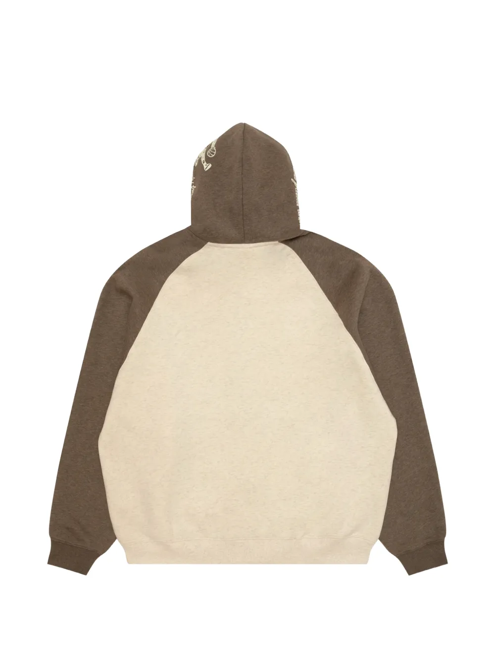 AAPE BY *A BATHING APE Hoodie met logo-patch en raglan mouwen Beige