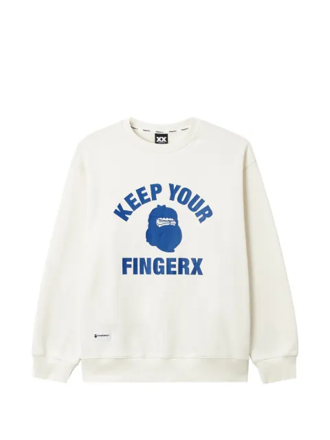 FINGERCROXX graphic-print cotton sweatshirt