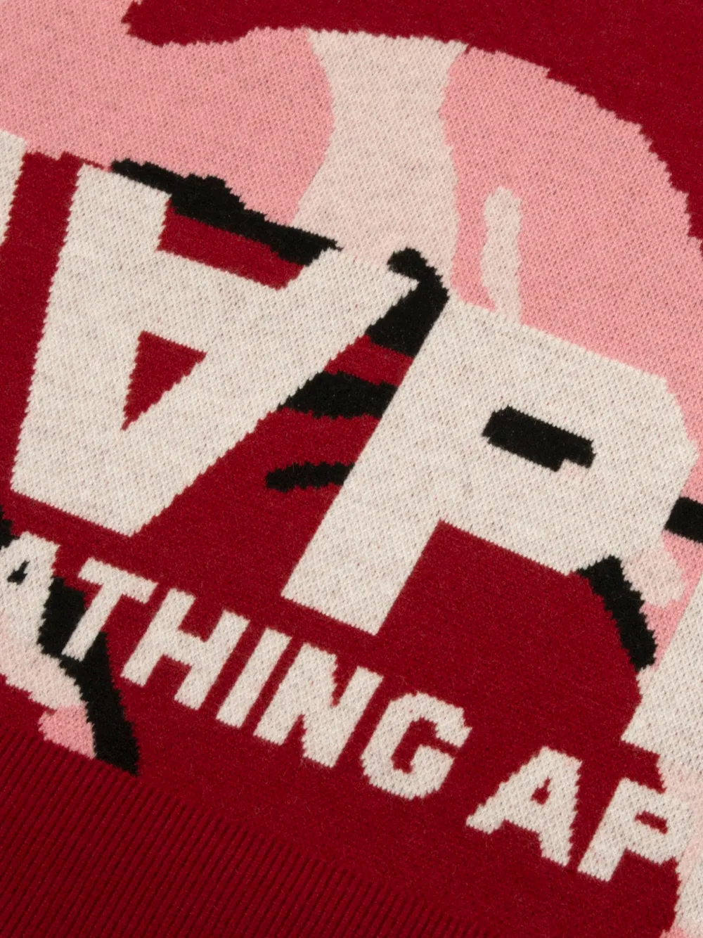 AAPE BY *A BATHING APE Moonface trui met camouflage-patroon Rood