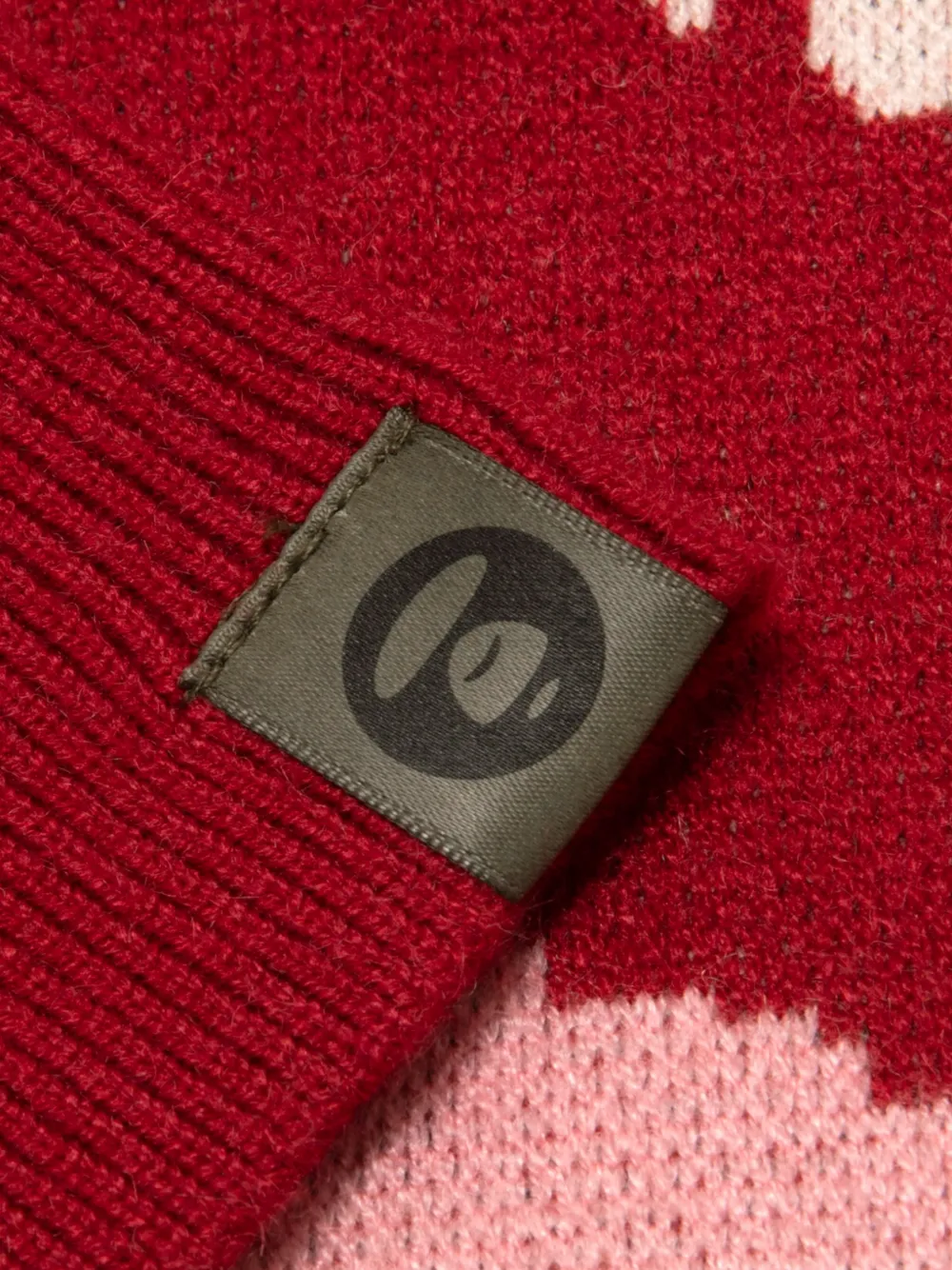 AAPE BY *A BATHING APE Moonface trui met camouflage-patroon Rood