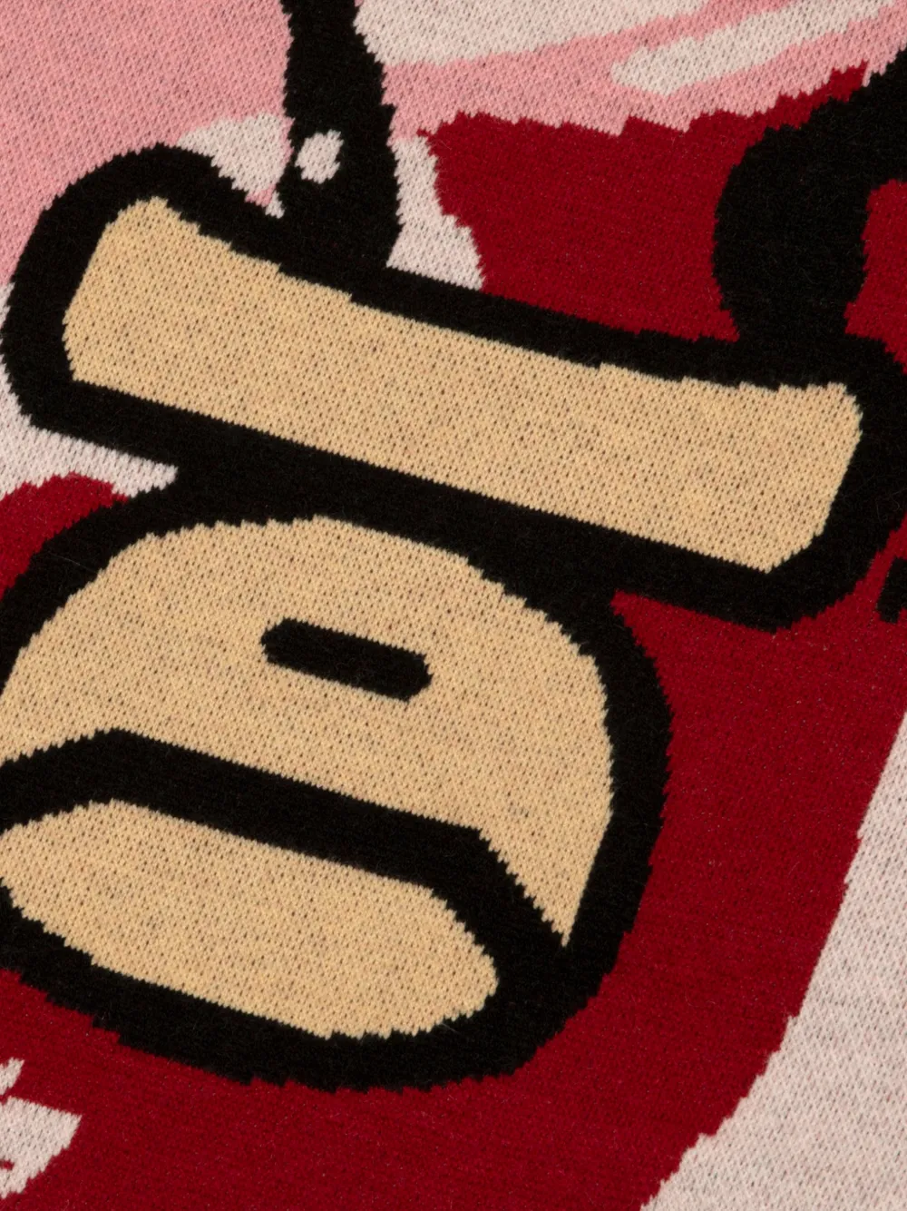 AAPE BY *A BATHING APE Moonface trui met camouflage-patroon Rood