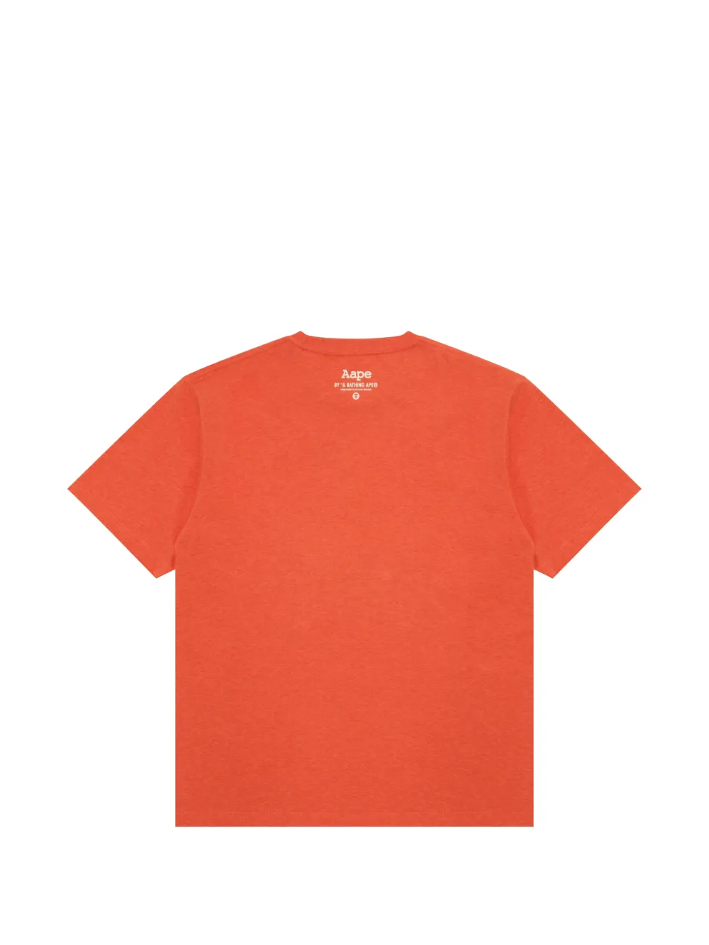AAPE BY *A BATHING APE T-shirt met logoprint Oranje