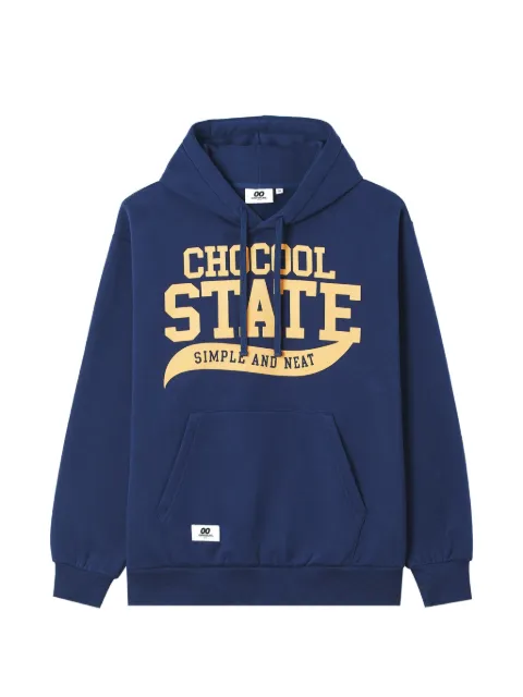 CHOCOOLATE logo-print drawstring hoodie