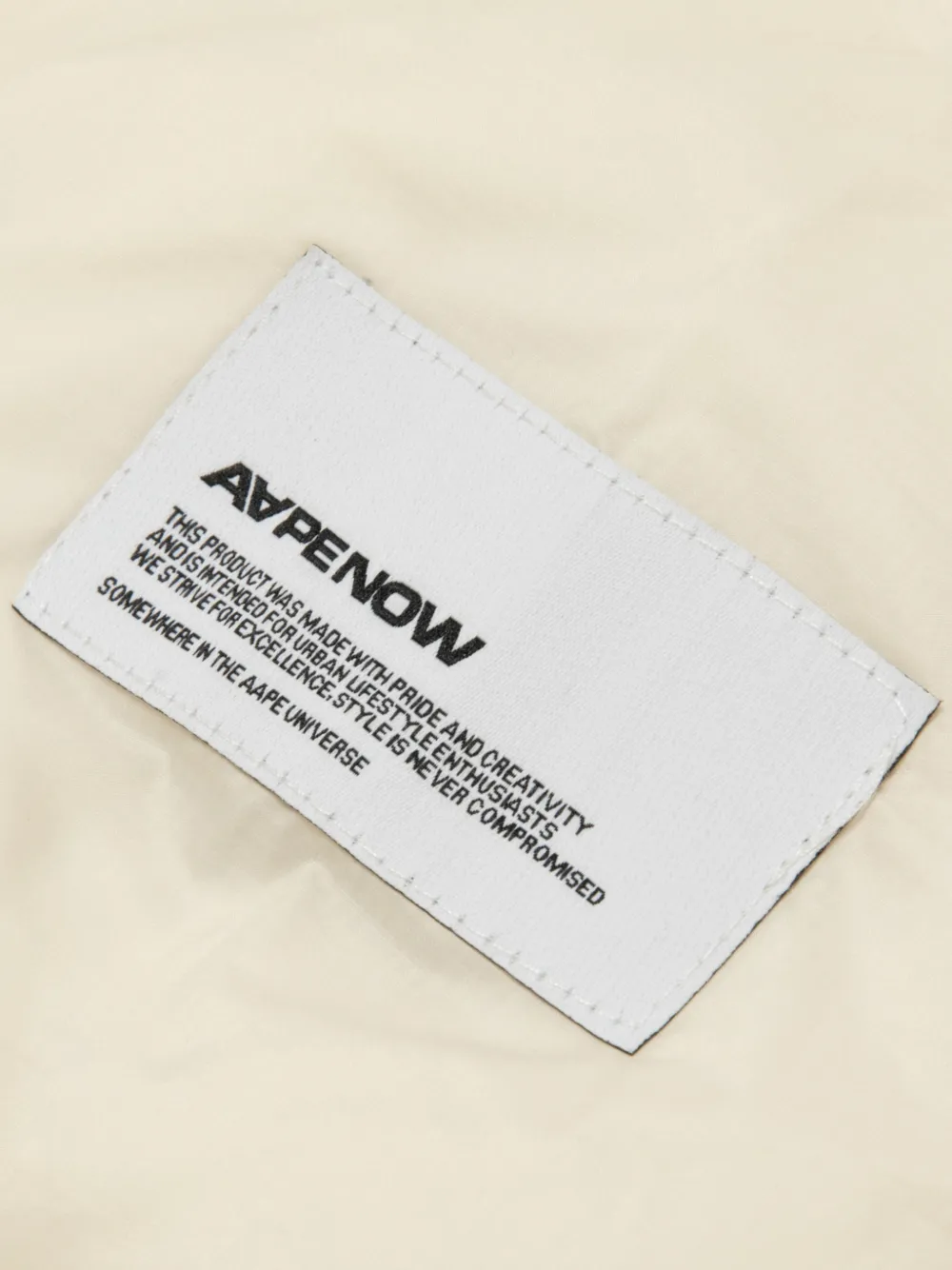 AAPE BY *A BATHING APE Gewatteerd jack Beige