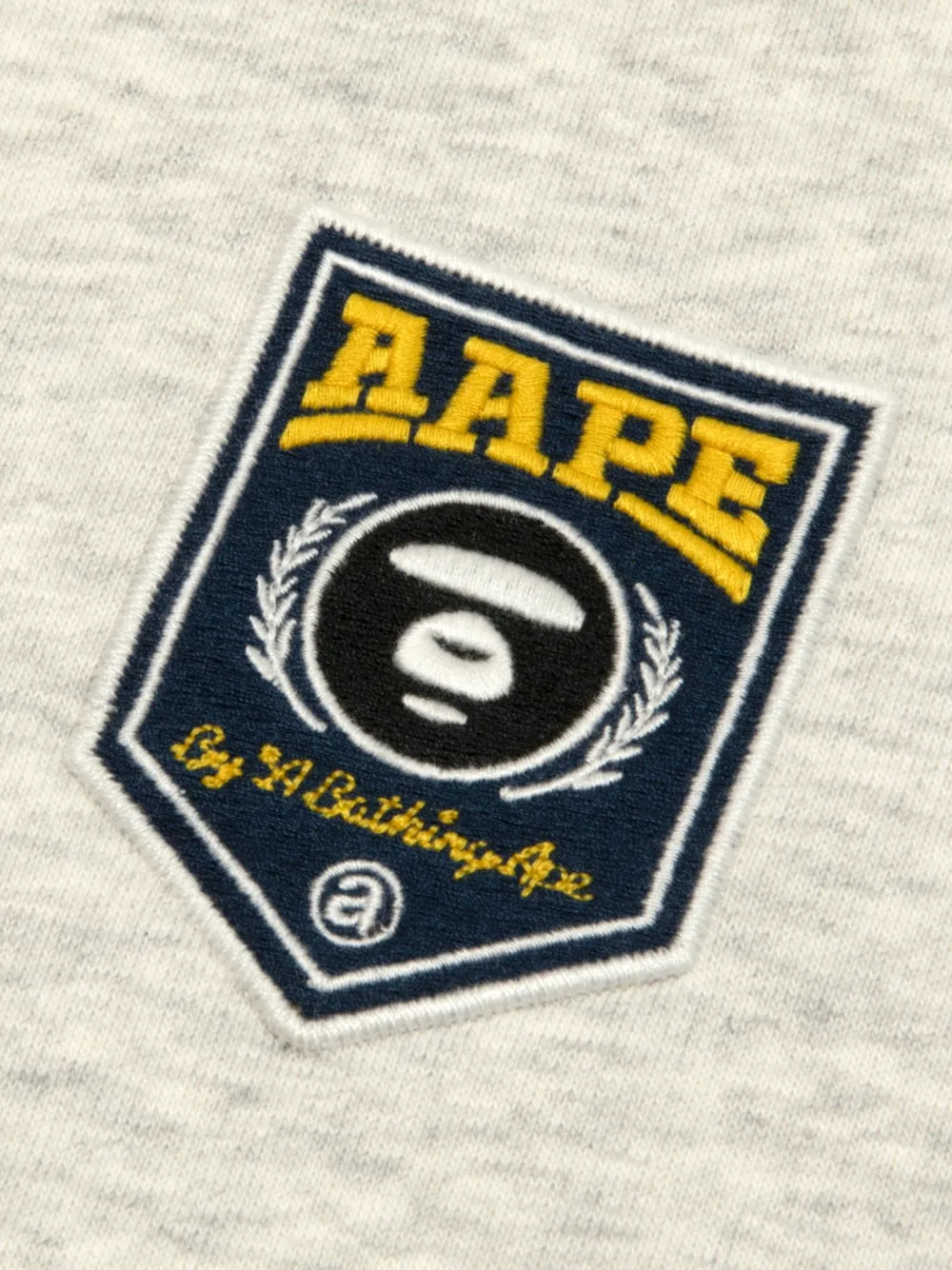 AAPE BY *A BATHING APE Aapeunvs hoodie met trekkoord en logo-patch Grijs