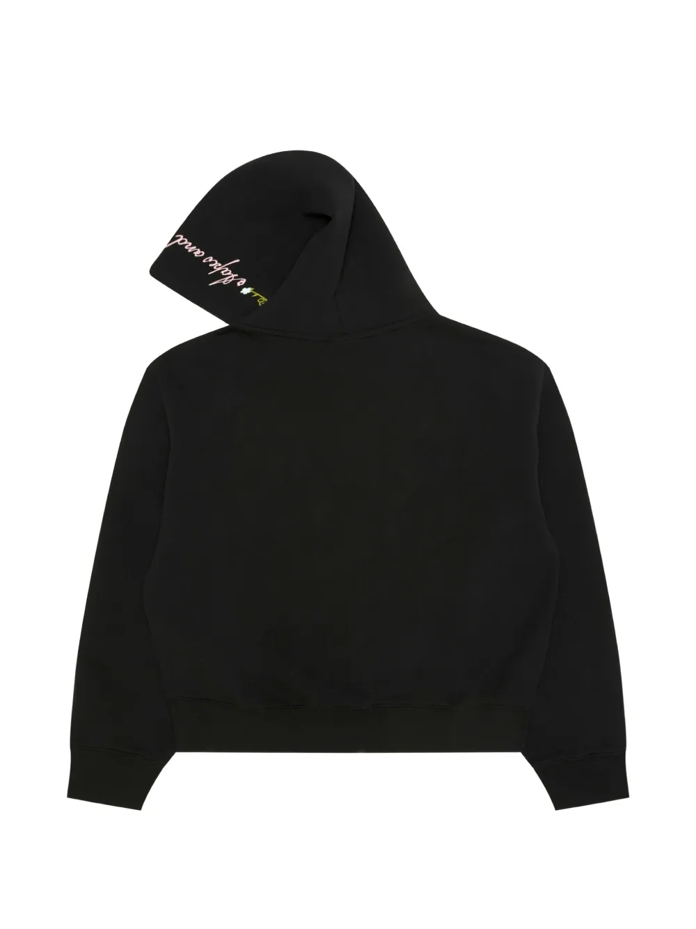 AAPE BY *A BATHING APE floral-patch zip-up hoodie Zwart
