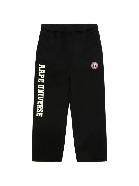 AAPE BY *A BATHING APE® AAPEUNVS logo-print camouflage-patch track pants