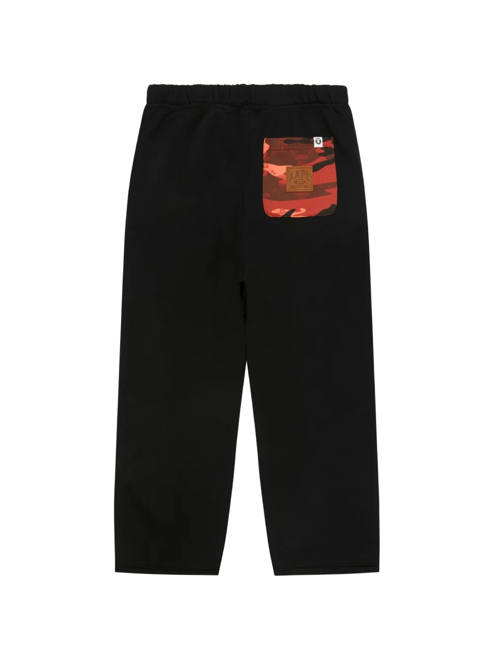 AAPE BY *A BATHING APE AAPEUNVS trainingsbroek met camouflage-patch en logo-print Zwart