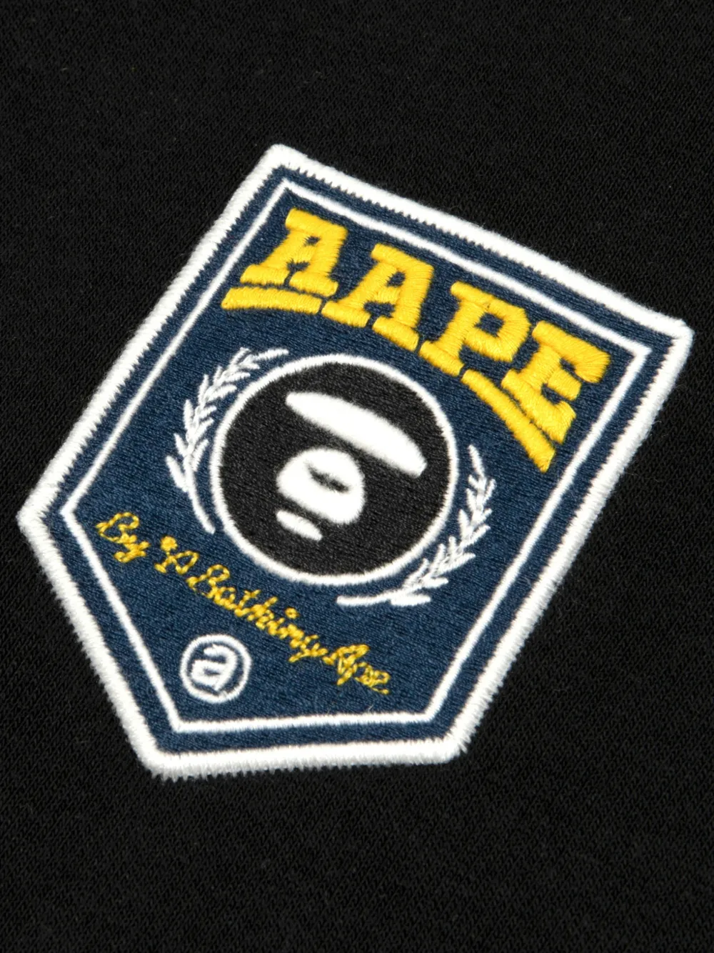 AAPE BY *A BATHING APE AAPEUNVS hoodie met logo-patch Zwart