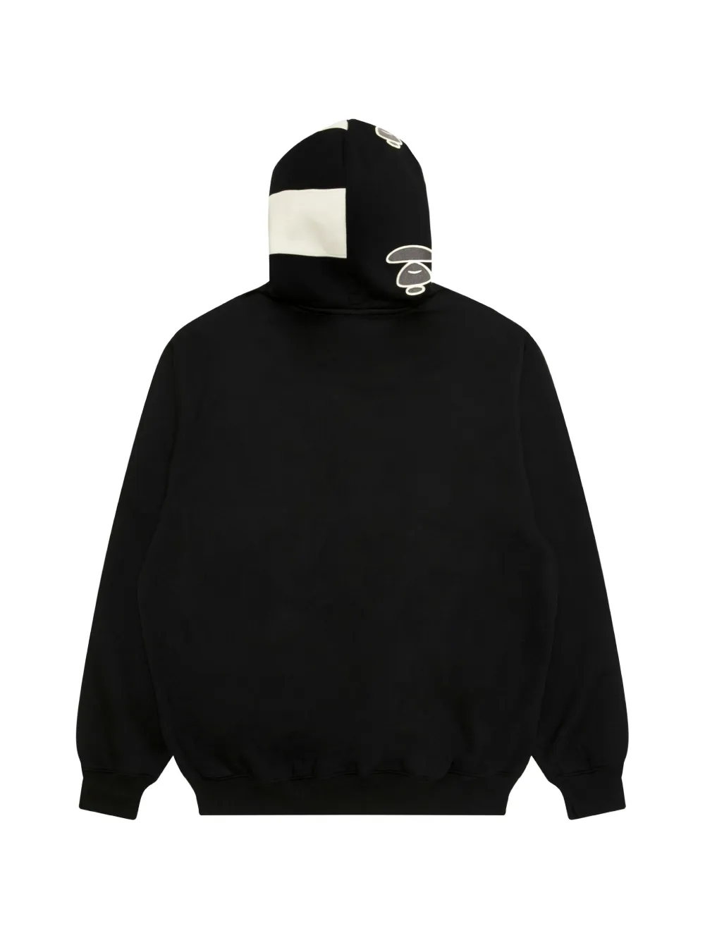 AAPE BY *A BATHING APE AAPEUNVS hoodie met logo-patch Zwart