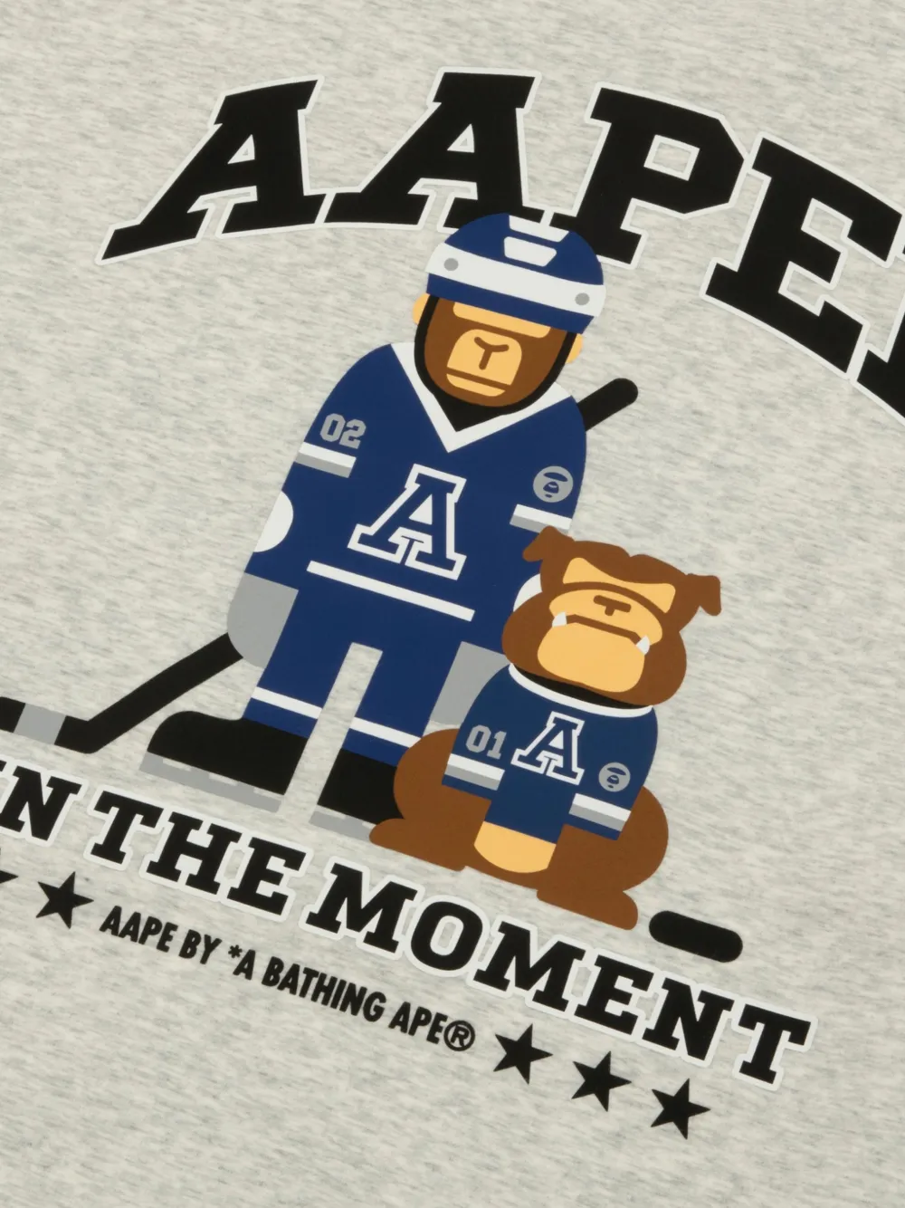 AAPE BY *A BATHING APE AAPer trui met grafische print Grijs