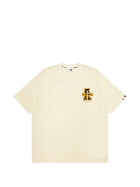 AAPE BY *A BATHING APE® playera de algodón con logo estampado