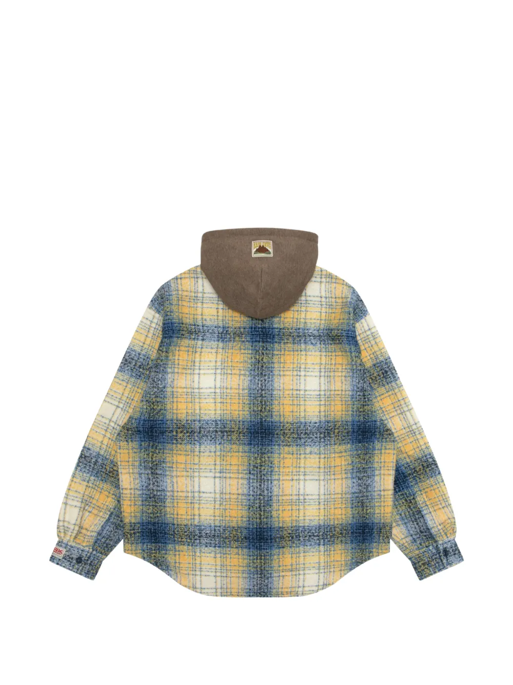 AAPE BY *A BATHING APE Geruit overhemd met capuchon Blauw
