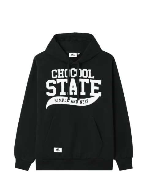 CHOCOOLATE logo-print drawstring hoodie