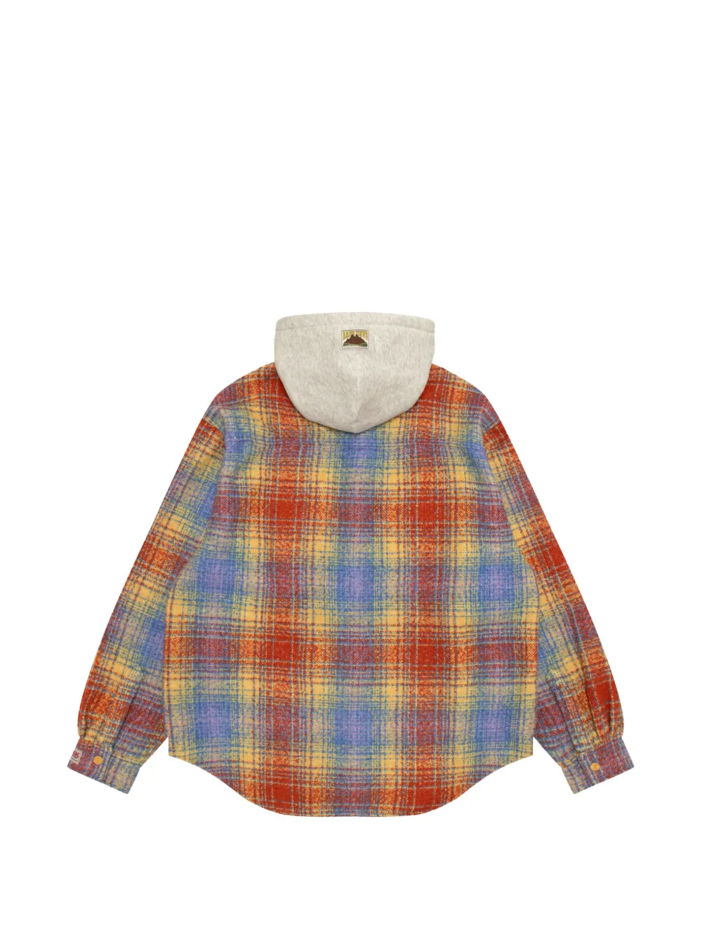 AAPE BY *A BATHING APE Geruit overhemd met capuchon Blauw