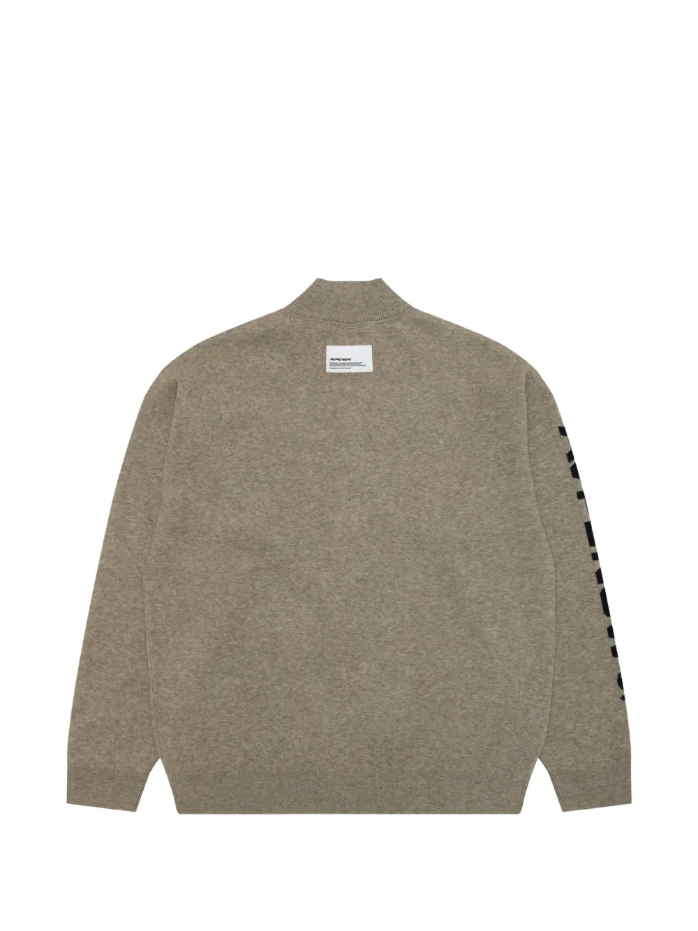 AAPE BY *A BATHING APE Aapenow trui met halve rits en logo-print Grijs