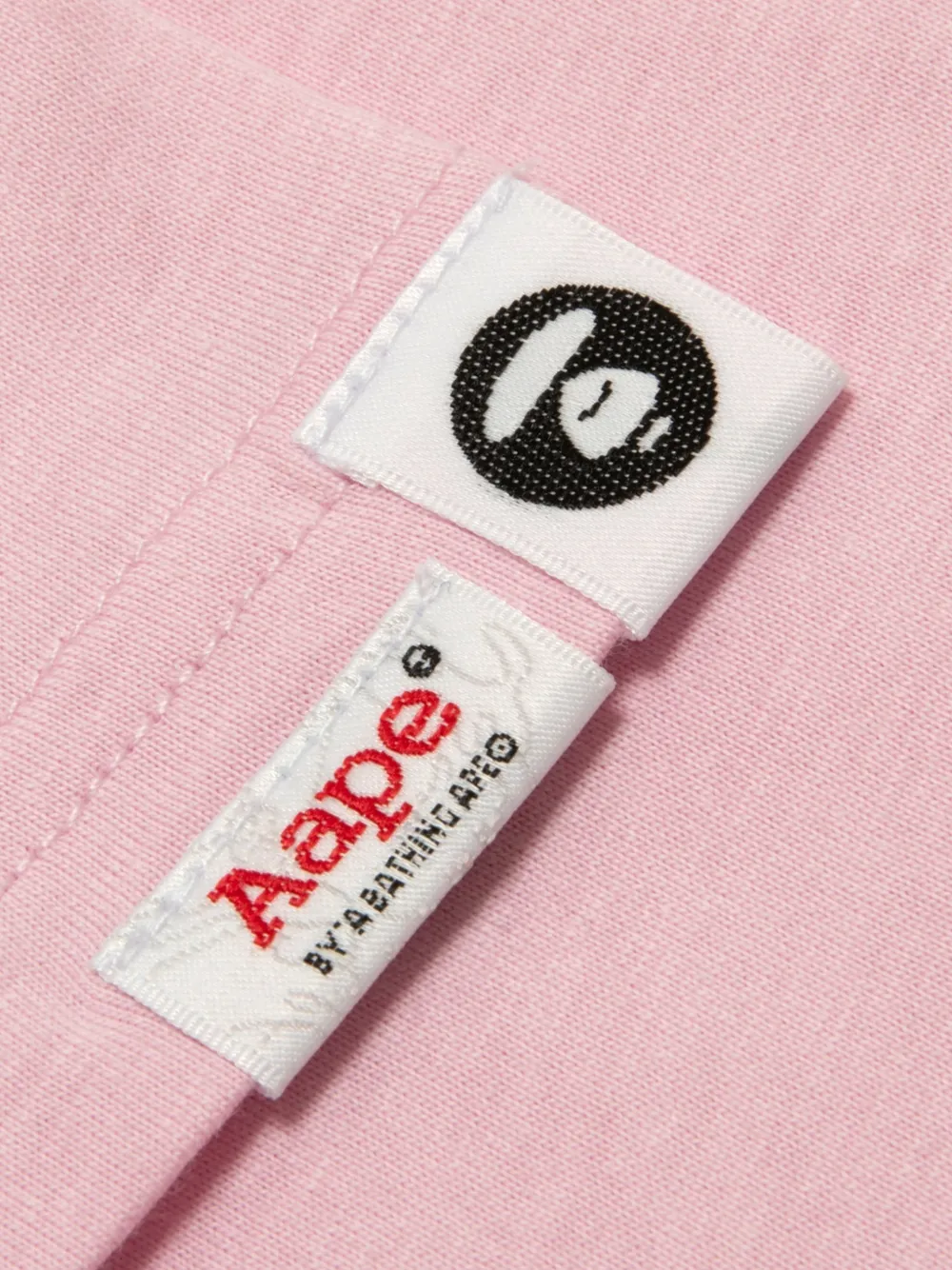 AAPE BY *A BATHING APE T-shirt met grafische print Roze