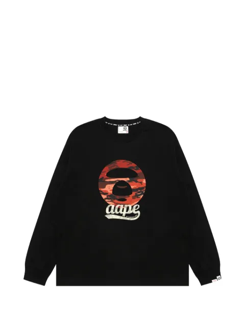 AAPE BY *A BATHING APE® T-shirt Moonface con stampa