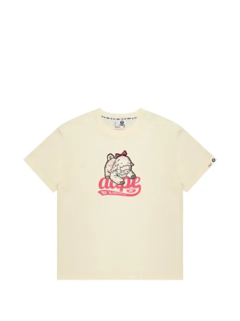 AAPE BY *A BATHING APE® Alpaca graphic-print cotton T-shirt