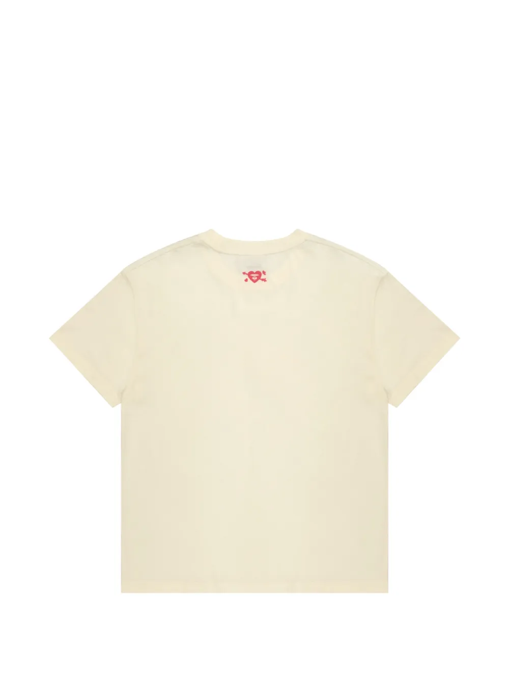AAPE BY *A BATHING APE Alpaca katoenen T-shirt met grafische print Beige