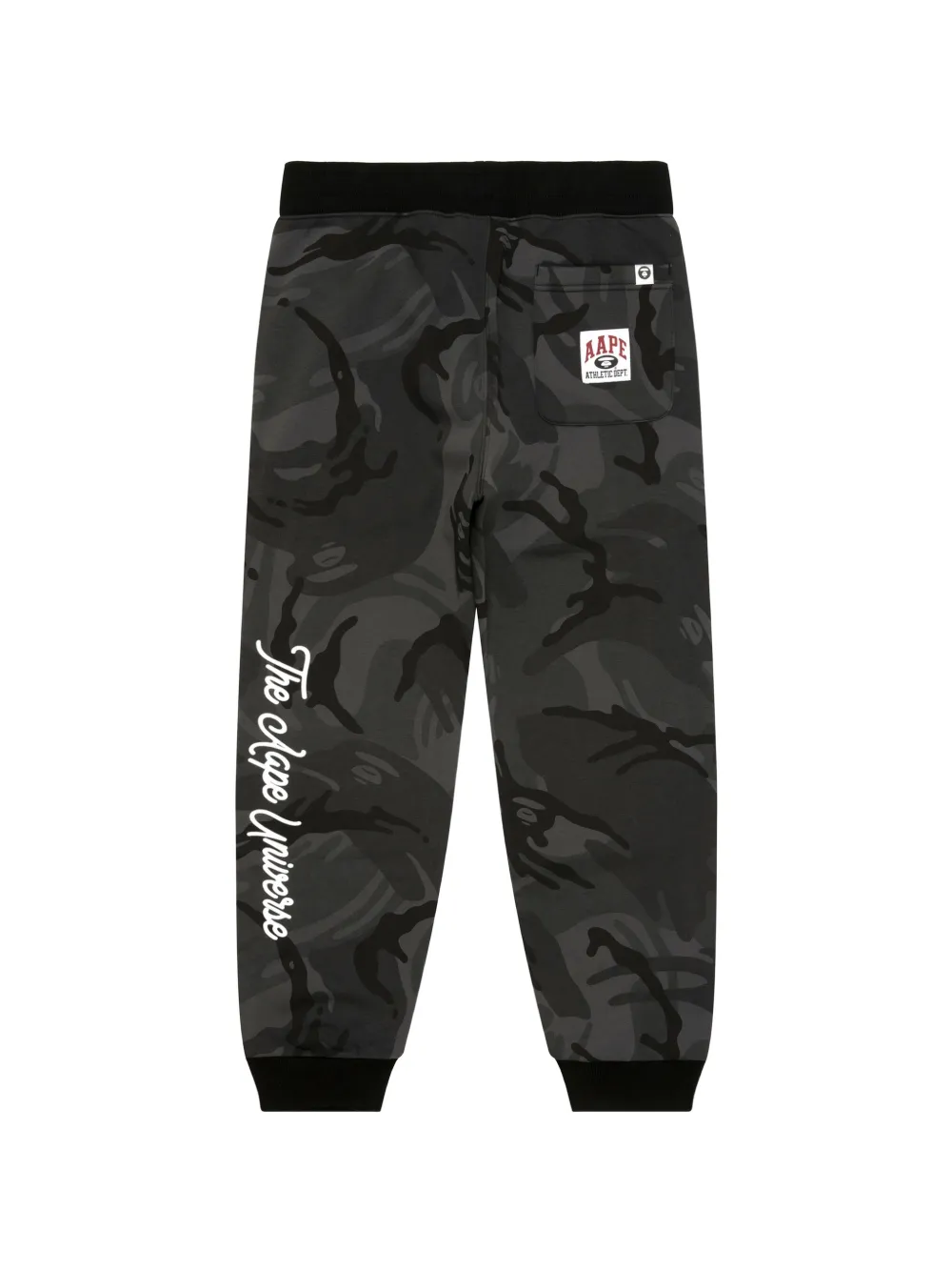 AAPE BY *A BATHING APE Moonface trainingsbroek met camouflage-print en logo-patch Grijs