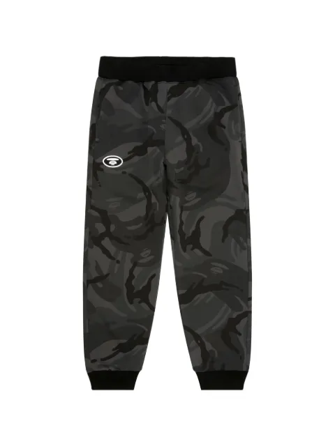 AAPE BY *A BATHING APE® Moonface camouflage-print logo-patch track pants