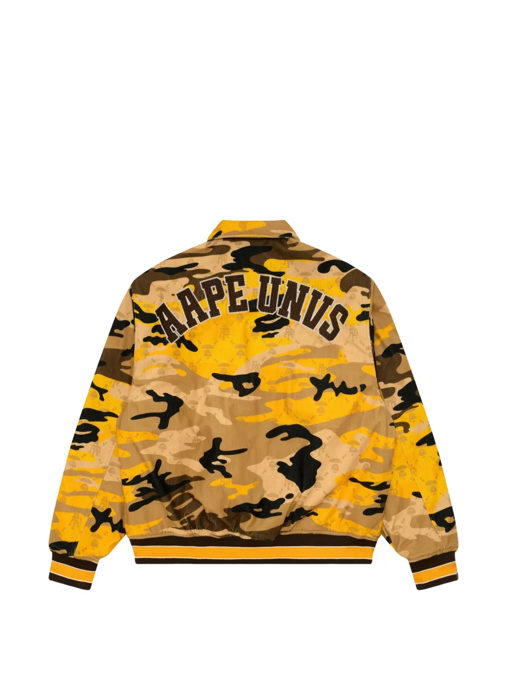 AAPE BY *A BATHING APE AAPEUNVS bomberjack met camouflage-print Geel