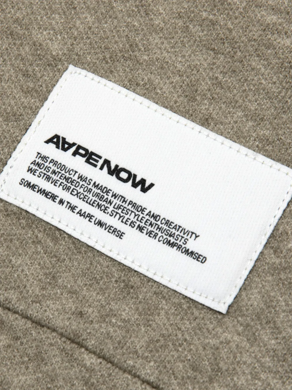 AAPE BY *A BATHING APE Aapenow hoodie met logo-patch en rits Grijs